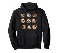 Caracol Kawaii Zen Estilo Japonés Vida Lenta Naturaleza Calma Lin Sudadera con Capucha