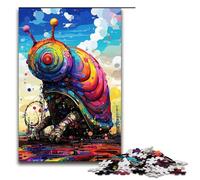 Caracol Robot de Splatters un montón de Nubes Gruesas y Coloridas Rompecabezas de 1000 Piezas para Adultos Adolescentes de 14 años en adelante 75x50cm