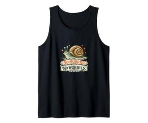 Caracol Sin Prisa No Preocupaciones Camiseta sin Mangas