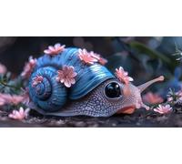 Caracoles Diamond Painting Adultos, Diamond Painting Animal Pintura Diamante Patrón 5D DIY Punto de Cruz Diamante Dibujos con Diamantes Manualidades Adultos para Decoracion Hogar 30x60 cm -bby2603W7