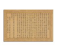 Carácter chino corazón Sutra ilustraciones lienzo para el hogar 1 piezas decoraciones sin marco 30 x 20 pulgadas