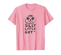 Carácter de Dibujos Animados caprichoso pequeño Tonto Camiseta, Hombre, Rosado, XXL