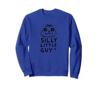 Carácter de Dibujos Animados caprichoso pequeño Tonto Sudadera, Unisex para Adultos, Azul Real, M