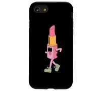 Carácter de dibujos animados de lápiz labial juguetón para todos Carcasa para iPhone SE (2020) / 7 / 8