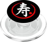 Carácter Kanji de palabra japonesa "Longevidad" PopSockets PopGrip para MagSafe