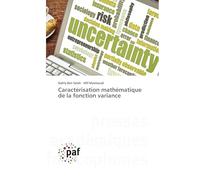 Caractérisation mathématique de la fonction variance