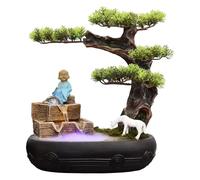 Característica de Agua Interior, Cascada, Fuente Mesa Adornos, Resina, árbol Artificial Chino