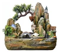 Característica de Agua Interior, Fuente Mesa Adornos, Cascada rocalla Falsa, árbol Artificial Chino(S)
