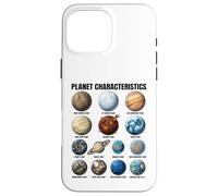 Características del Planeta Gráfico Educativo de Ciencias espaciales Carcasa para iPhone 16 Pro MAX