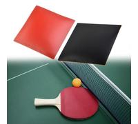 Características técnicas avanzadas de este par de goma de tenis de mesa diseñado para jugadores competitivos (negro + rojo)