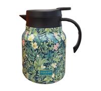 Carafe For Hot Liquids, 1000ml Floral Pitcher, 316 Stainless Steel Construction, PP Insulated Pot With Infuser, Elegant Design For Home Or, Heat Retention For Brewing, 16.5x11cm