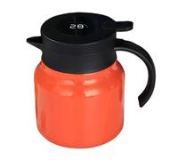 CARAFE ISOLATE - Disperciner de café térmico grande, moderna de acero inoxidable | Jarra de agua caliente al vacío, de bebida, jarra de conservación del calor para el hogar,