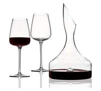 Carafe red Wine Decanter Glass and Tumbler Set- Hand Blown Crystal