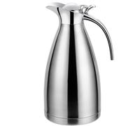 CARAFE TERMAL CARAFE 2L Aislada de acero inoxidable Mantenga el agua caliente durante 24 horas jarra de agua aislada a prueba de lakeage para dispensador de bebidas de café, decoración de Navi