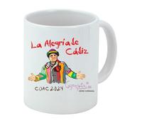 CARAJOTE Taza serie CARNAVAL La Alegría de Cádiz (BLANCO)