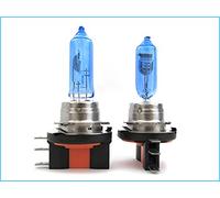 CARALL 2 Piezas de Lámparas Halógenas de 12V Blancas con Efecto Xenón (H15 12V 55/15W PGJ23t-1)