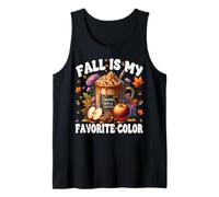 Caramel Apple Coffee Mug Graphic Fall Is My Favorite Color Camiseta sin Mangas