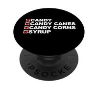Caramelo, bastón de Caramelo, maíz Dulce y Jarabe PopSockets PopGrip Adhesivo