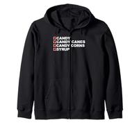 Caramelo, bastón de Caramelo, maíz Dulce y Jarabe Sudadera con Capucha
