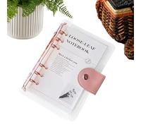 Caramelo Planificador - Carpeta De Cuero Presupuesto Binder | Piscadores De Anillo Transparentes | Planificación Del Cuaderno Para La Tarea Sociedad De Salud Estudios De Viaje Nettabólico LICENA LA