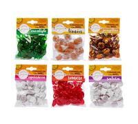 Caramelos. 11 Sabores con 25% Miel Española y Extracto de Plantas. Caramelos Miel - Premium, 100% Naturales, Suaves para la Garganta. (6x100gr., Eucalipto, Limón, Salvia, Equinacea, Romero, Jengibre)