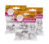 Caramelos. 11 Sabores con 25% Miel Española y Extracto de Plantas. Caramelos Miel - Premium, 100% Naturales, Suaves para la Garganta. Elaborados en España. (3x100gr. Equinacea)