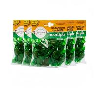 Caramelos. 11 Sabores con 25% Miel Española y Extracto de Plantas. Caramelos Miel - Premium, 100% Naturales, Suaves para la Garganta. Elaborados en España. (5x100gr., Eucalipto)
