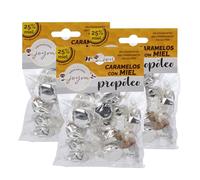 Caramelos. 11 Sabores con 25% Miel Española y Extracto de Plantas. Caramelos Miel - Premium, 100% Naturales, Suaves para la Garganta. Elaborados en España. (3x100gr. Propóleo)