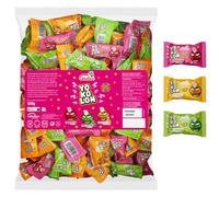 Caramelos Cerdán - Bolón Yokolón sabores sandía, kiwi/cactus y tropical con relleno efervescente de soda | Caramelo duro intenso y divertido | Sin gluten ni alérgenos. Bolsa 75 uds aprox. - 500 g