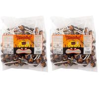 Caramelos Cerdán |Caramelo con Palo Halloween | Sin Gluten ni Alérgenos | Chupachup ideal para Halloween, Fiestas, Eventos y Cumpleaños | Bolsa de 100 Unidades (Paquete de 2)