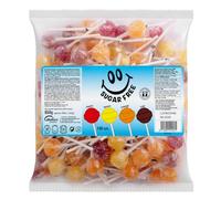 Caramelos Cerdán - Caramelo con Palo sin Azúcar Sabores Variados | Caramelo Redondo Macizo con Palo sin Gluten ni Alérgenos | Bolsa de 100 Unidades | Ideal para Fiestas, Eventos y Cumpleaños