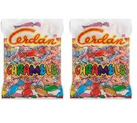 Caramelos Cerdán - Caramelos Ácidos de Sabores Variados | Caramelo Duro Sin Gluten ni Alérgenos | Bolsa de 225 Unidades - 750 g (Paquete de 2)