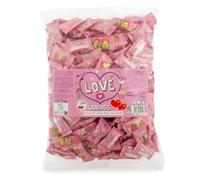 Caramelos Cerdán - Caramelos Sin Azúcar con Forma de Corazón Love | Bolsa de 333 Uds | Sabor Cereza | Caramelo Sin Gluten ni Alérgenos | Ideal para San Valentín, Fiestas, y Cumpleaños - 1 Kg