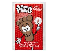 Caramelos Cerdán - Pies | Estuche con 40 Unidades | Piruletas Pintalenguas con Forma de Pie en Sobre con Pica Pica Sabor Cola | Sin Gluten ni Alérgenos | Ideal para Fiestas, Navidad y Cumpleaños