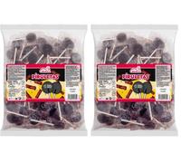 Caramelos Cerdán - Piruletas | Sabor Regaliz | Bolsa de 100 Uds Aprox | Caramelo Duro con Palo Sin Gluten ni Alérgenos | Ideal para Fiestas, Eventos y Cumpleaños (Paquete de 2)