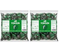 Caramelos Cerdán - Yokolín Caramelo Sabor Mentol y Eucalipto | Bolsa de 150 Uds Aprox. - 500 grs| Caramelo Duro Sin Gluten ni Alérgenos | Ideal para Fiestas, Eventos y Cumpleaños (Paquete de 2)