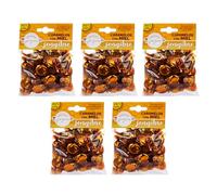 Caramelos con Miel Española 25% y Jengibre, 5 x 100 g | Suaves para la garganta; sin gluten, colorantes ni conservantes; elaborados en España con extractos naturales.