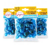 Caramelos con Miel Española 25% y Malvavisco, 3 x 100 g | Suaves para la garganta; sin gluten, colorantes ni conservantes; elaborados en España con extractos naturales.