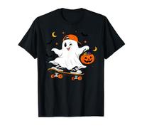 Caramelos Cool Ghost On Skateboard, Gorra Naranja, Fun Spooky Ghost Camiseta