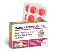 Caramelos de broma en blister MADRINACOMPLEX | Caja con 12 caramelos sin azúcar sabor cereza | Regalo divertido para madrinas mágicas, amorosas, intensas y absolutamente imprescindibles