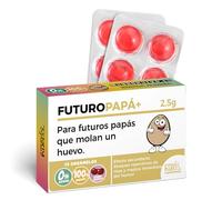 Caramelos de broma FUTURO PAPÁ | Blíster con 12 caramelos sin azúcar sabor cereza | Regalo original y divertido para futuros papás, fiestas, ocasiones especiales…
