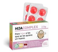 Caramelos de broma HIJACOMPLEX | Caja con 12 caramelos sin azúcar sabor cereza | Regalo cariñoso y divertido para hijas que son un amor, un terremoto o ambas cosas