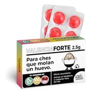 Caramelos de broma VALENCIAFORTE | Caja con 12 caramelos sin azúcar sabor cereza | Regalo original para valencianistas fieles | Detalle divertido para cumpleaños, fallas o partidos en Mestalla