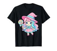 Caramelos de Bruja Kawaii Chibi, Espeluznante Bruja de Halloween Camiseta