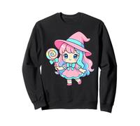Caramelos de Bruja Kawaii Chibi, Espeluznante Bruja de Halloween Sudadera
