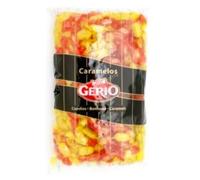 Caramelos de Jengibre, Naranja y Limón, Dulces Surtidos en Colores Rojo y Amarillo, 1 kg