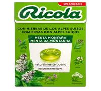 Caramelos de Menta de Montaña, Sin Azúcares, con Hierbas de los Alpes Suizos, 50 g. Pack de 3