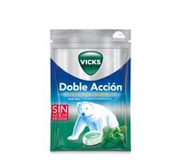 Caramelos de mentol refrescantes de doble acción Vicks de 72 g