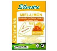 Caramelos de Miel y Limón, Azúcar de Caña Integral, Sin Gluten, 150 g. Pack de 3