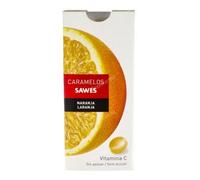 Caramelos de Naranja sin Azúcar, con Vitamina C, 22 g. Pack de 4
